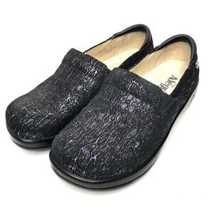 Alegria by PG Lite Aura Loafer Women's Size EU 37 US 7 Black Metallic KEL-538